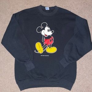 Vintage Walt Disney Mickey Mouse Jerzees MADE IN USA Sweatshirt Size L (42-44)